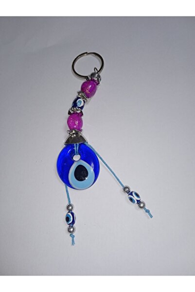 armora tedarik Handmade Beaded & Evil Eye Beaded Keychain 10 cm
