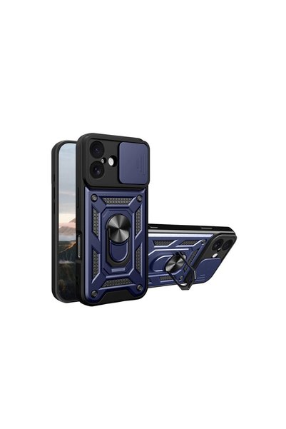 OEM Apple iPhone 17 Pars Lens Ringed Silicone - Navy Blue