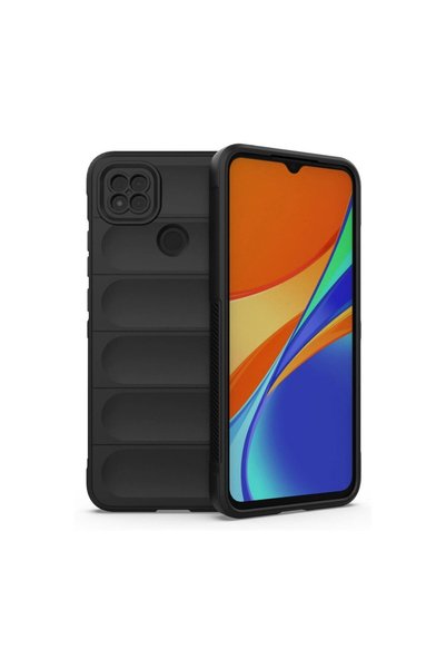 Ethab Ticaret Glb-Stl41414 Redmi 9C Case, Optimum Silicone - Black.