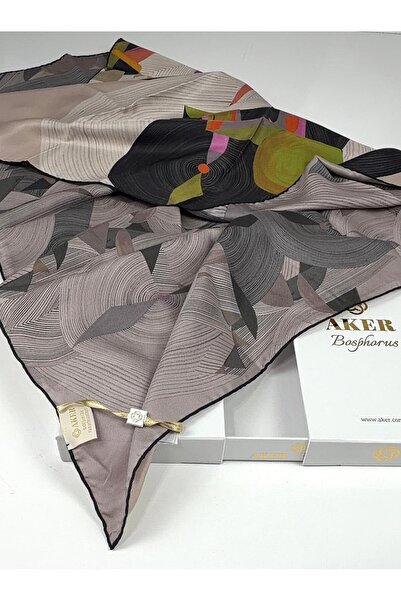 Aker Bosphorus Çift Taraflı İpek Twill Eşarp 89147112-921