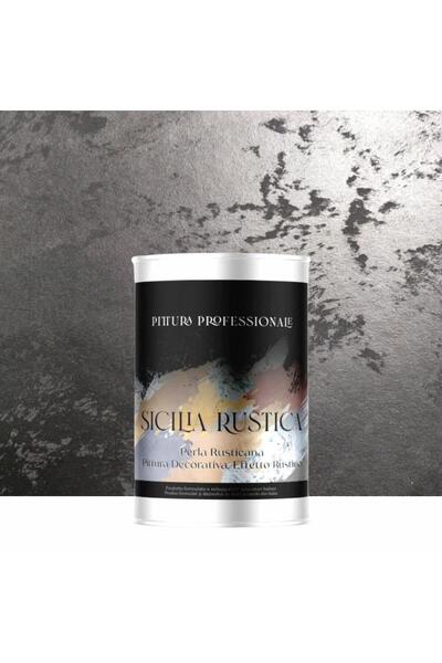 YaYa Color Vopsea Decorativă Sicilia Rustica Negru 1L – Efect Perlat cu Perle...