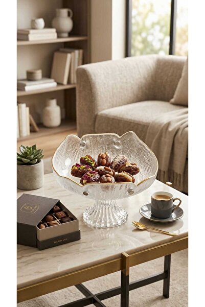Generic Luxury Style Dessert Fruit Tray with Elevated Stand Modern Design Dec...
