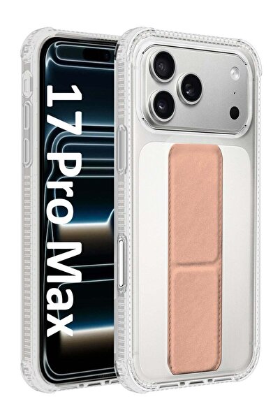 Margoun Finger Grip Clear Case Cover for iPhone 17 Pro Max - Kickstand Car Ma...