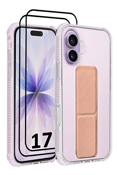 Margoun 3 Packs Finger Grip Clear Case Cover for iPhone 17- Kickstand Car Mag...