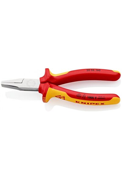 Knipex 20 06 160, Πλατυτσίμπιδο επιχρωμιωμένο, 1000V, 160mm