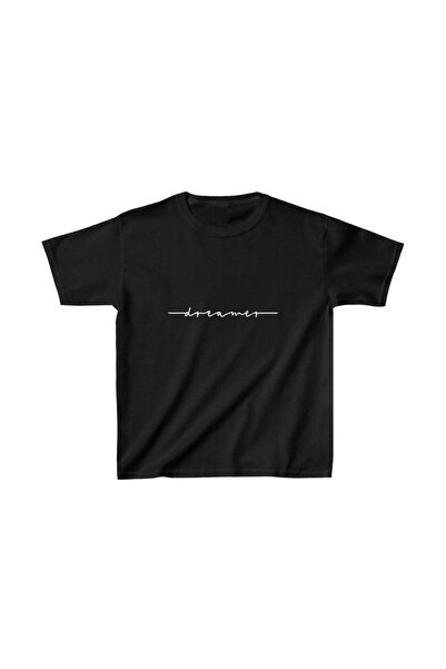 Mariposa Secret Kids Unisex Printed T-Shirt - Black