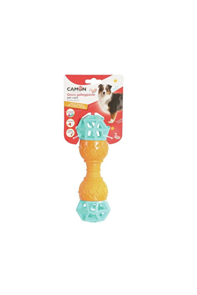 Camon Floating Geometric Tpr Dog Stick Toy with Sound and Treat Compartment 2...