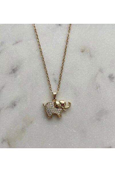 Opak Jewellery Filli Çelik Kolye (Gold)
