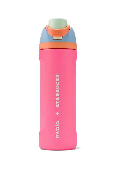 Starbucks Owala Pink Water Bottle with Straw and Thermos Feature Limited Edit...