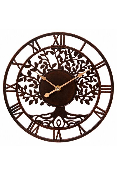 PUFO Ceas de perete decorativ Arborele Vieții, design vintage cu cifre romane...