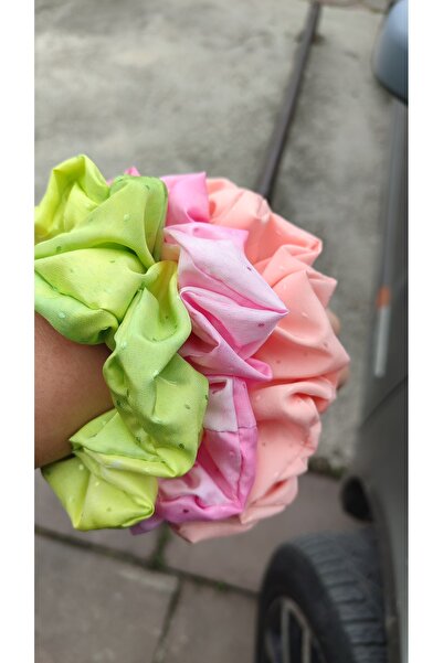 Çiğdem Tuhafiye Colorful Donut Buckle Triple Set