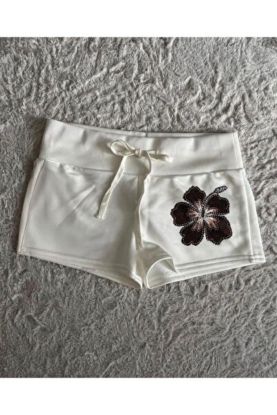 Toum Pantaloni scurți mini cu imprimeu Sakura