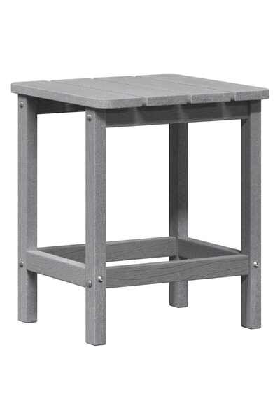 vidaxl Side table Light grey 38 x 38 x 46 cm Polyethylene