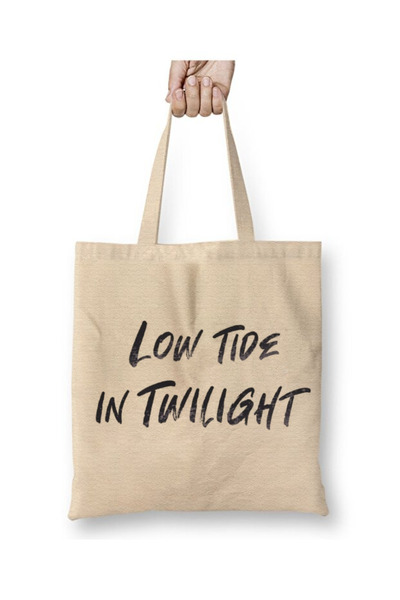 Toyaso Low Tide in Twilight White Tote Bag Long Handle Shopping Bag Beach Bag
