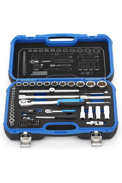 Gedore Socket Set 1/4 + 1/2 69-pieces