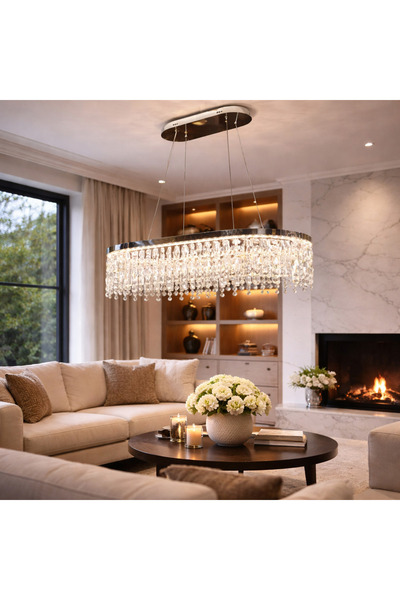 Alessandro DESIGN Candelabru LED cu Telecomanda, 114W, ROYALE Imperio , 70x33...