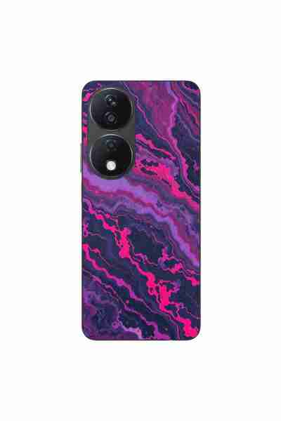 OEM Husa compatibila cu Honor X7b Silicon Gel Tpu Model Midnight Rose Marble