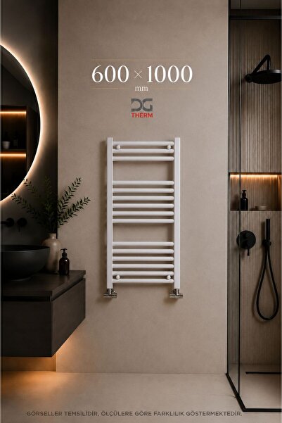 DG THERM 600*1000 Beyaz Havlupan 60*100 cm Banyo Havlupanı 14 Borulu