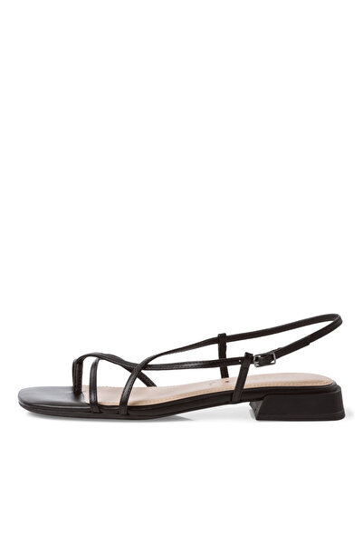 Tamaris Flat sandals with square toe straps black