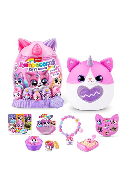 Rainbocorns Surprise plush toy, Rainbocorns, Eggzania Kitty Mania, 40 surprises