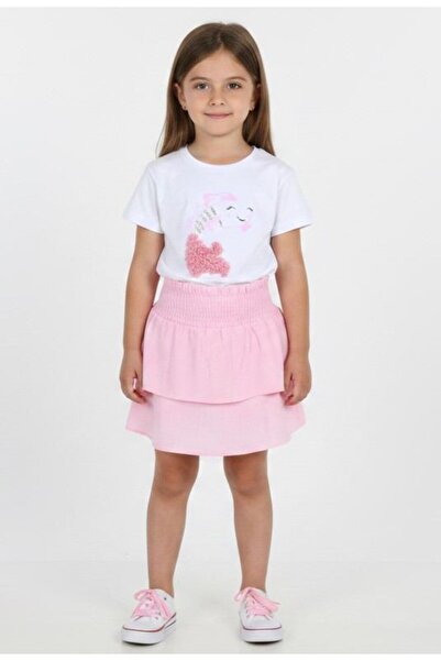 ALG Girls' Skirt Suit - Embroidered Cotton Fabric