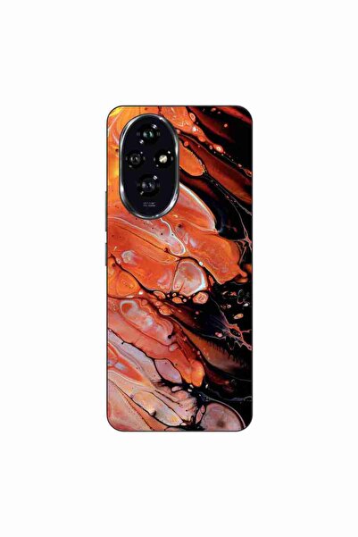 OEM Husa compatibila cu Honor 200 Silicon Gel Tpu Model Abstract Lava Flow