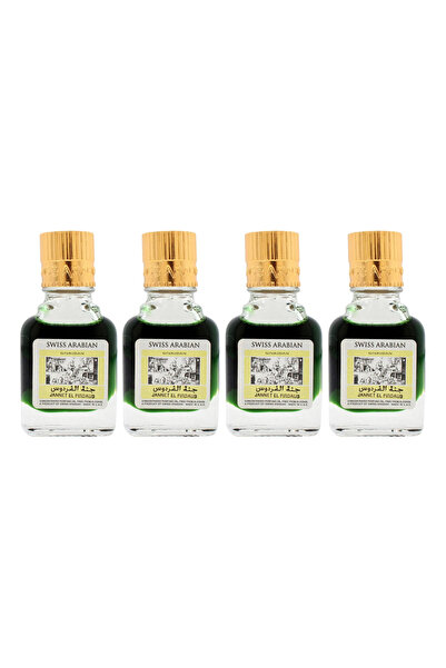 SWISS ARABIAN Jannet El Firdaus R2B Concentrated Perfume Oil, 9 Ml | Pack of 4