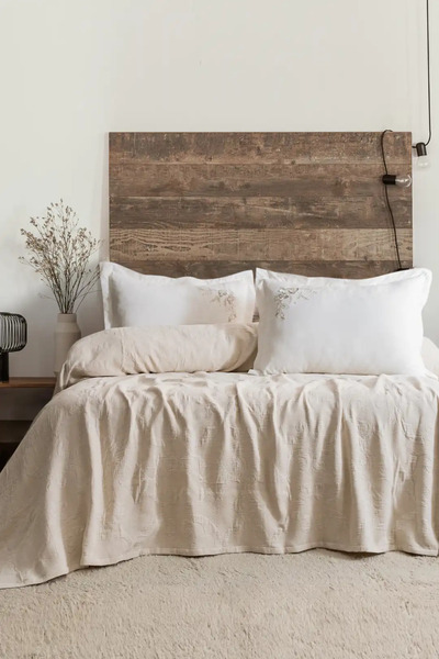 Şaheser Home Collection طقم غطاء سرير مزدوج ديريك بيج