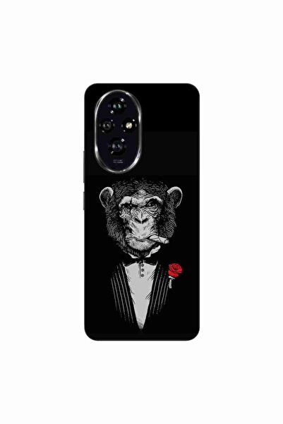 OEM Husa compatibila cu Honor 200 Silicon Gel Tpu Model Cigar Monkey