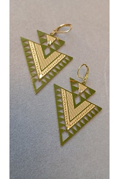 OEM Cercei moderni, forme geometrice, 6 cm, cu cristale Swarovski și cârlige ...