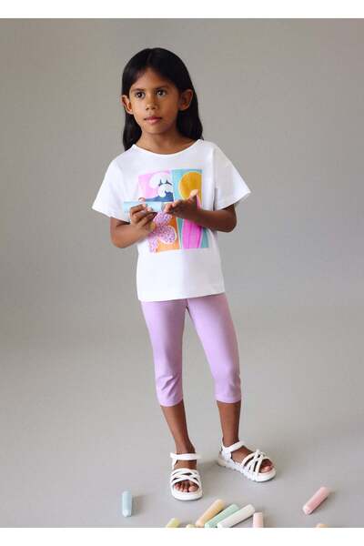 MAYORAL Girl's Short Tights Set Purple