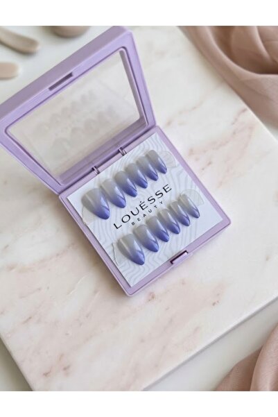 Louesse Beauty LOUÉSSE BEAUTY BASIC Lavender Ombre Takma Tırnak Seti