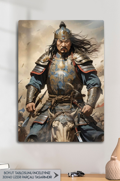 DekorHane Metal Print - Turkish Mongol Ruler, Genghis Khan, Metahan, Central ...