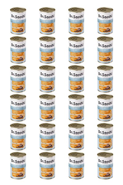 Dr. Sacchi Dr.Sacchi yetişkin kedi-tavuklu ciğerli 400gr x x 24 adet