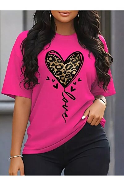 valeriae Tricou cu mânecă scurtă, croială lejeră, premium, cu imprimeu special