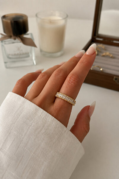 Jack Ferrero Adjustable Zircon Stone Women's Steel Ring