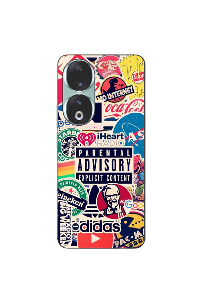 OEM Husa compatibila cu Honor 90 5G Silicon Gel Tpu Model Pop Art Brands