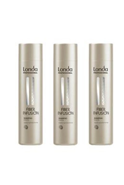 Londa Professional Pachet 3 x Sampon cu Keratina - Fiber Infusion Keratin Sha...