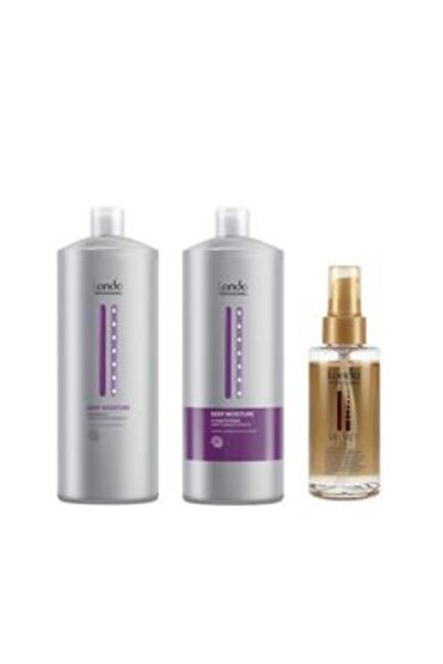 Londa Professional Pachet Intens Hidratant - Deep Moisture: Sampon 1000 ml, B...