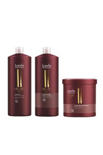 Londa Professional Pachet cu Ulei de Argan - Velvet Oil: Sampon 1000 ml, Bals...