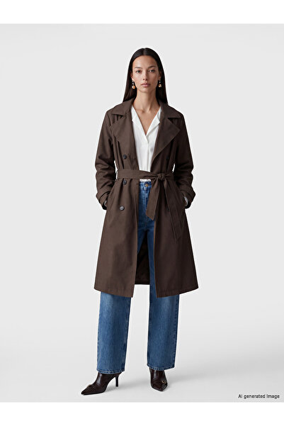 LC Waikiki Double Breasted Collar Women's Trench Coat