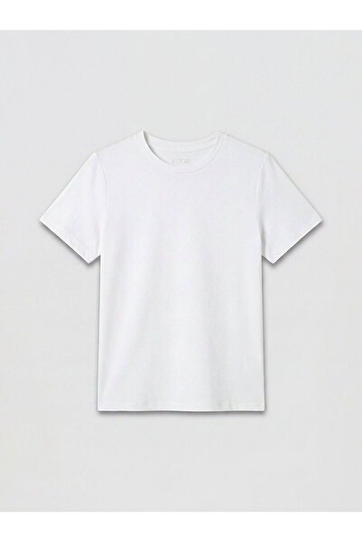 LC Waikiki White modal blend women's sports t-shirt from gulis clothing