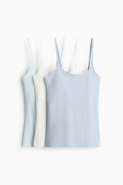 H&M MAMA 3-pack nursing vest tops