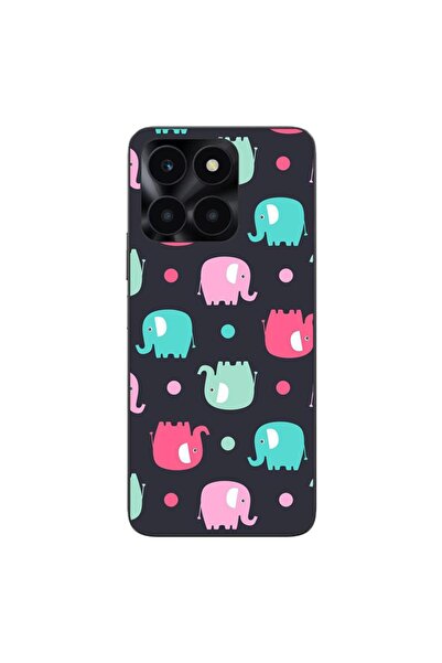 OEM Husa compatibila cu Honor X6a Silicon Gel Tpu Model Pattern Elefant