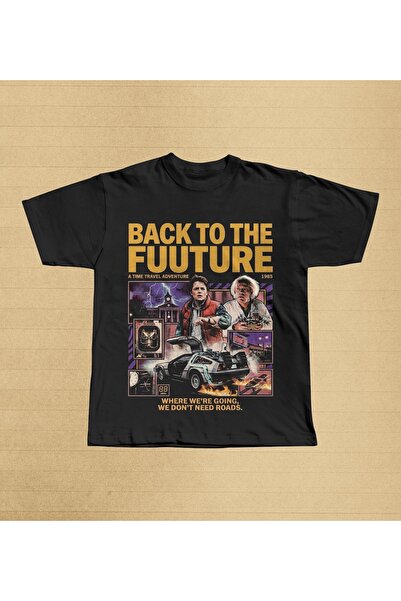 Grafftee Clothing Back to Future Printed Unisex Oversize T-Shirt