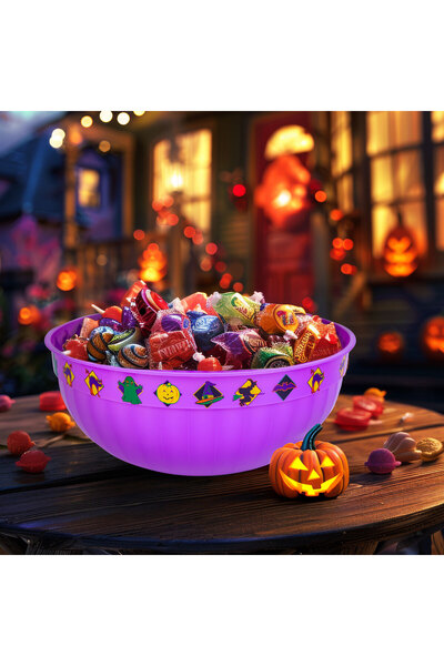 FAMİLY Bol servire Halloween violet, plastic, 30x12 cm
