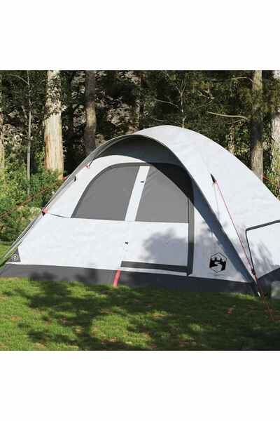 vidaxl 6-person dome family tent, opaque white Waterproof fabric