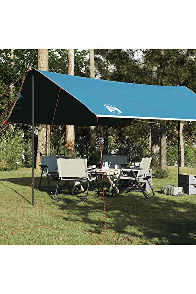 vidaxl Prelata de camping, albastru, 460x305x210 cm, impermeabila