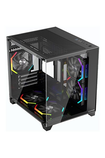 1ST PLAYER Carcasa 1stPLAYER® Gaming BV5-bk, 5 ventilatoare aRGB plus PWM, Mi...