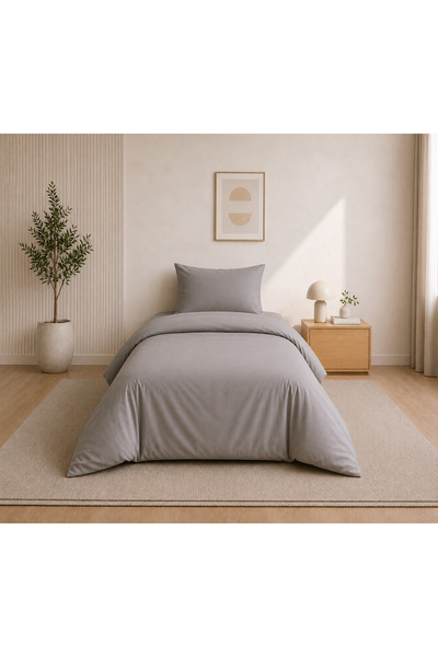 Liz Line Single bed linen, sheet 140x240cm, duvet cover 140x210, "Monochrome"...